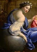 Simon  Vouet Muses Urania and Calliope oil painting artist